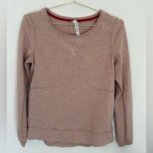 LULULEMON ATHLETICA  Exhalation Pullover II
Heathered Marled Mojave Magenta Sz 8